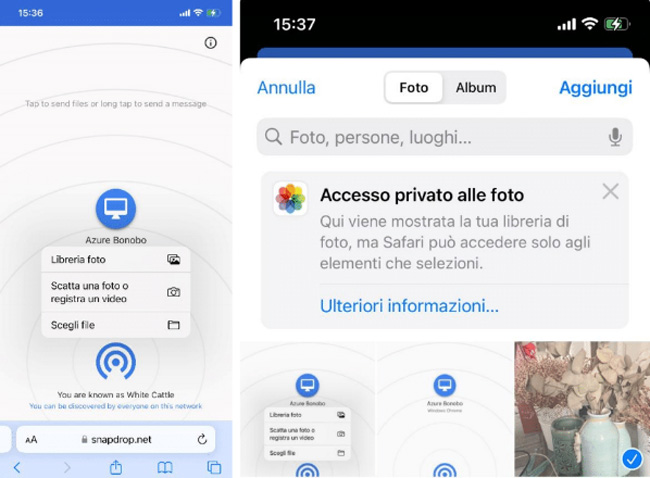 Per scaricare le foto tramite appositi programmi